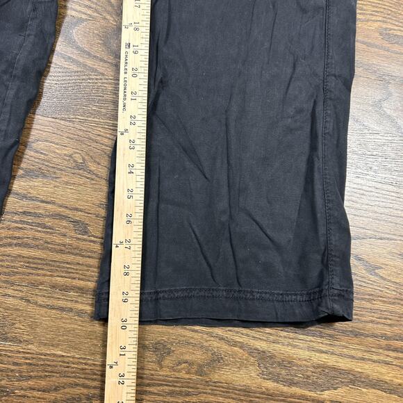 American Eagle Pants Womens 4 27W Black Dreamy Drape High Rise Wide Leg Cargo - Picture 7 of 9